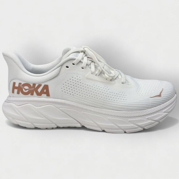 HOKA Arahi 7 Women’s Running Shoes Blanc De Blanc Rose Gold Size 9.5 B (Regular) - Picture 2 of 13